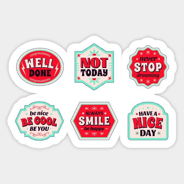 Confetti Positive Sayings Sticker pack Sticker by Goods-by-Jojo